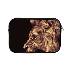Angry Male Lion Gold Apple Ipad Mini Zipper Cases by Sudhe