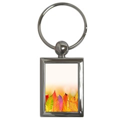 Autumn Leaves Colorful Fall Foliage Key Chains (rectangle) 