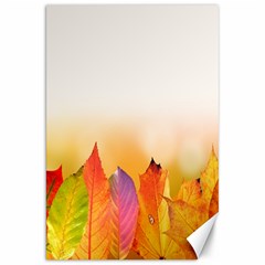 Autumn Leaves Colorful Fall Foliage Canvas 20  X 30 