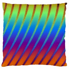 Abstract Fractal Multicolored Background Standard Flano Cushion Case (one Side) by Sudhe