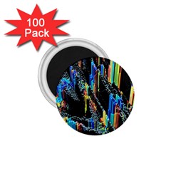 Abstract 3d Blender Colorful 1 75  Magnets (100 Pack) 