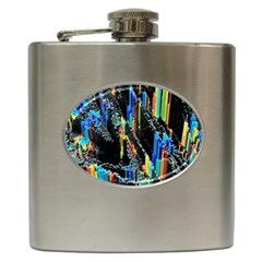 Abstract 3d Blender Colorful Hip Flask (6 Oz)