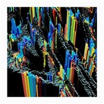 Abstract 3d Blender Colorful Medium Glasses Cloth (2-Side) Front