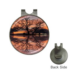 Aurora Sunset Sun Landscape Hat Clips With Golf Markers