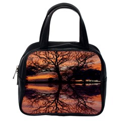 Aurora Sunset Sun Landscape Classic Handbag (one Side) by Sudhe