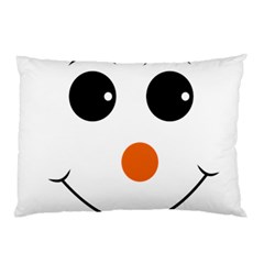 Happy Face With Orange Nose Vector File Pillow Case (two Sides)