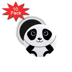 Bear Panda Bear Panda Animals 1 75  Magnets (10 Pack) 