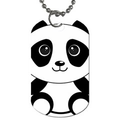 Bear Panda Bear Panda Animals Dog Tag (two Sides)