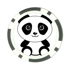 Bear Panda Bear Panda Animals Poker Chip Card Guard