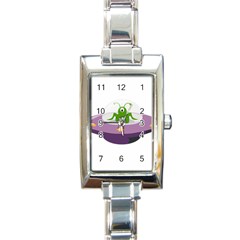 Ufo Rectangle Italian Charm Watch