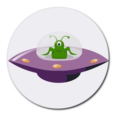 Ufo Round Mousepads