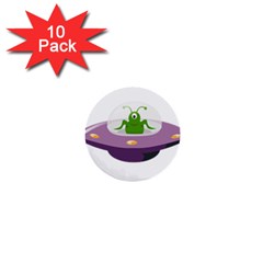 Ufo 1  Mini Buttons (10 Pack) 