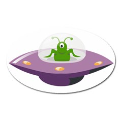 Ufo Oval Magnet