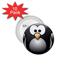 Penguin Birds Aquatic Flightless 1 75  Buttons (10 Pack)