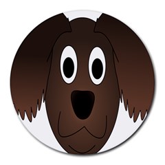 Dog Pup Animal Canine Brown Pet Round Mousepads