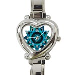Transparent Triangles Heart Italian Charm Watch Front