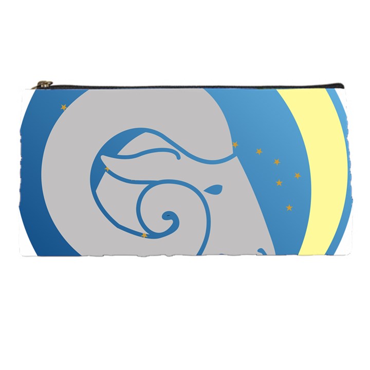 Ram Zodiac Sign Zodiac Moon Star Pencil Cases