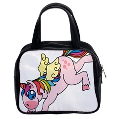 Unicorn Arociris Raimbow Magic Classic Handbag (two Sides) by Sudhe