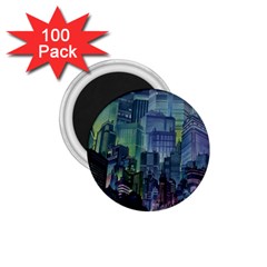 City Night Landmark 1 75  Magnets (100 Pack) 