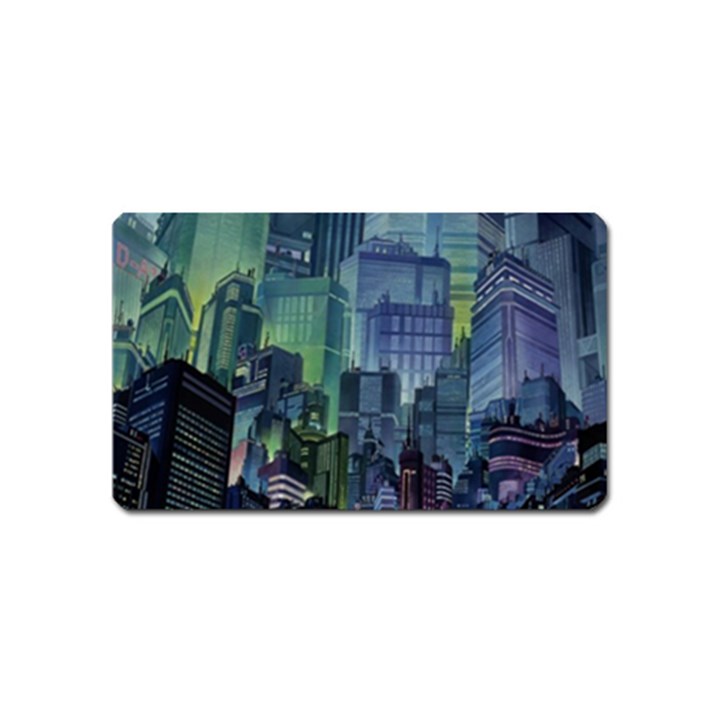 City Night Landmark Magnet (Name Card)