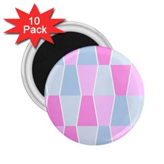 Geometric Pattern Design Pastels 2 25  Magnets (10 Pack) 