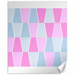 Geometric Pattern Design Pastels Canvas 16  X 20 