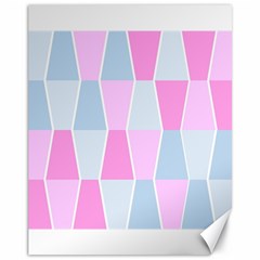 Geometric Pattern Design Pastels Canvas 11  X 14 