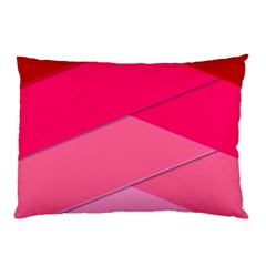 Geometric Shapes Magenta Pink Rose Pillow Case (two Sides)
