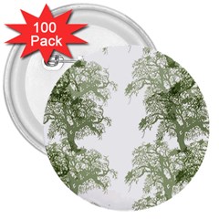 Trees Tile Horizonal 3  Buttons (100 Pack) 