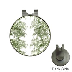 Trees Tile Horizonal Hat Clips With Golf Markers