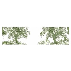 Trees Tile Horizonal Satin Scarf (oblong) by Sudhe