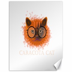 Cat Smart Design Pet Cute Animal Canvas 18  X 24  by Sudhe