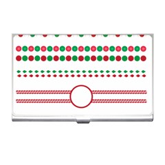 Christmas Borders Frames Holiday Business Card Holder