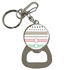 Christmas Borders Frames Holiday Bottle Opener Key Chains