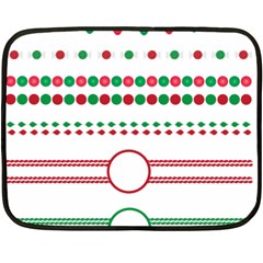 Christmas Borders Frames Holiday Fleece Blanket (mini)