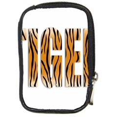 Tiger Bstract Animal Art Pattern Skin Compact Camera Leather Case