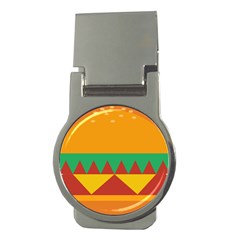 Burger Bread Food Cheese Vegetable Money Clips (round) 