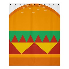 Burger Bread Food Cheese Vegetable Shower Curtain 60  X 72  (medium)  by Sudhe