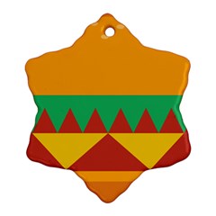 Burger Bread Food Cheese Vegetable Ornament (snowflake) by Sudhe