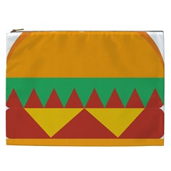 Burger Bread Food Cheese Vegetable Cosmetic Bag (xxl) by Sudhe