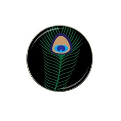 Peacock Feather Hat Clip Ball Marker (10 Pack)