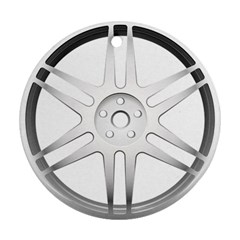 Wheel Skin Cover Round Ornament (two Sides)