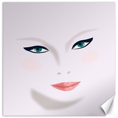 Face Beauty Woman Young Skin Canvas 12  X 12 