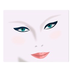 Face Beauty Woman Young Skin Double Sided Flano Blanket (large)  by Sudhe