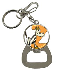 Zebra Animal Alphabet Z Wild Bottle Opener Key Chains