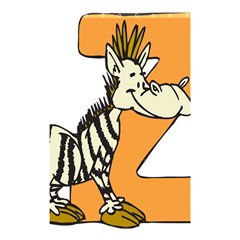 Zebra Animal Alphabet Z Wild Shower Curtain 48  X 72  (small)  by Sudhe
