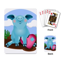 Pig Animal Love Playing Cards Single Design