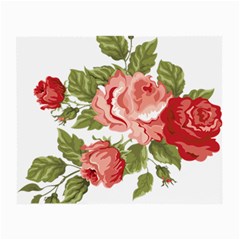 Flower Rose Pink Red Romantic Small Glasses Cloth