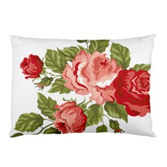 Flower Rose Pink Red Romantic Pillow Case (two Sides)