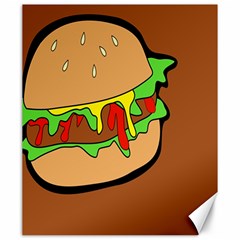 Burger Double Canvas 20  X 24 